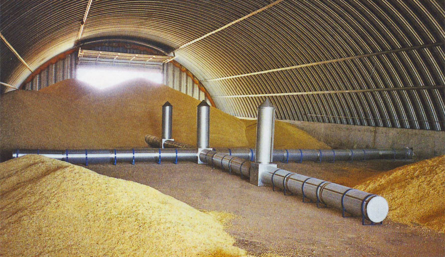 Вентиляция склада зерна